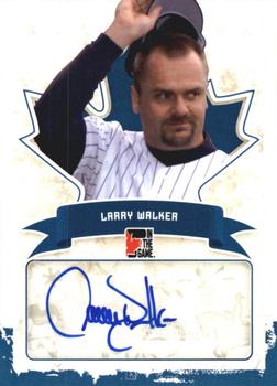 2011 In The Game Canadiana - Autographs Blue #A-LW1 Larry Walker Front