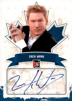 2011 In The Game Canadiana - Autographs Blue #A-ZW1 Zack Ward Front