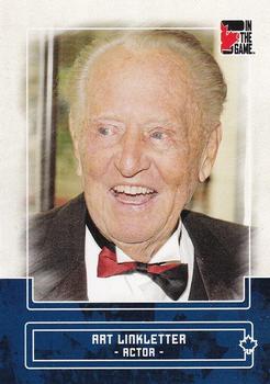 2011 In The Game Canadiana - Sapphire #6 Art Linkletter Front