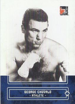 2011 In The Game Canadiana - Sapphire #29 George Chuvalo Front