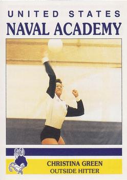 1990 United States Naval Academy #NNO Christina Green Front