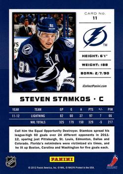 2012 Panini National Convention - Holo #11 Steven Stamkos Back
