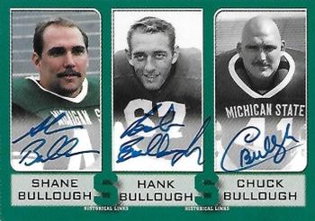 2003 TK Legacy Michigan State Spartans - Historical Links Autographs #HL2 Shane Bullough / Hank Bullough / Chuck Bullough Front