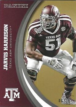 2015 Panini Texas A&M Aggies - Gold #12 Jarvis Harrison Front