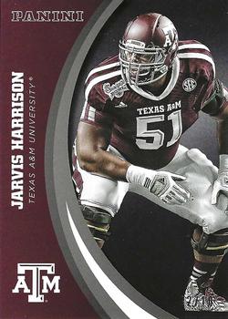 2015 Panini Texas A&M Aggies - Black #12 Jarvis Harrison Front