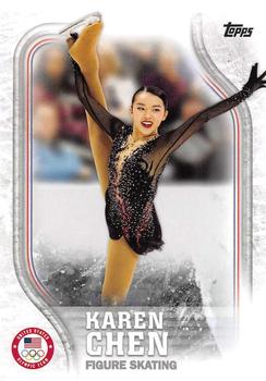 2018 Topps U.S. Olympic & Paralympic Team Hopefuls #US-16 Karen Chen Front