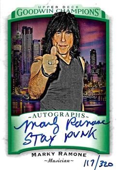 2017 Upper Deck Goodwin Champions - Autographs Inscribed #A-MR Marky Ramone Front