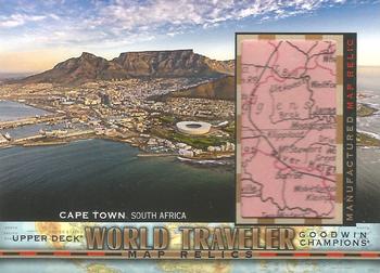 2017 Upper Deck Goodwin Champions - World Traveler Map Relics #WT-10 Cape Town, South Africa Front