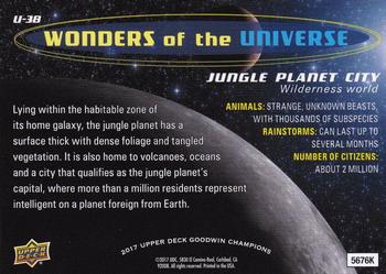 2017 Upper Deck Goodwin Champions - Wonders of the Universe #U-38 Jungle Planet City Back