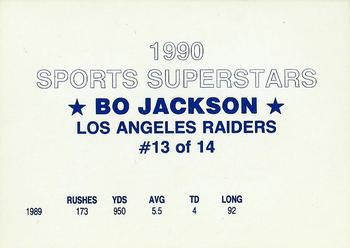 1990 Sports Superstars (unlicensed) #13 Bo Jackson Back