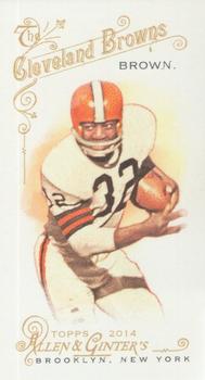 2014 Topps Allen and Ginter's National Convention Mini #NCCS-JB Jim Brown Front