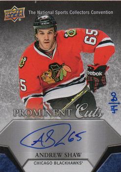 2015 Upper Deck The National Prominent Cuts - Autographs #NSCC-6 Andrew Shaw Front