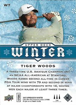 2017 Upper Deck Winter #W7 Tiger Woods Back