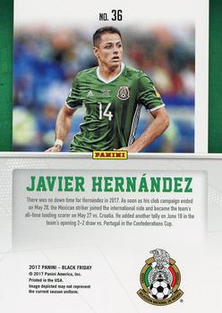 2017 Panini Black Friday #36 Javier Hernandez Back
