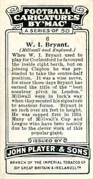 1927 Player's Football Caricatures By Mac #6 William Bryant Back