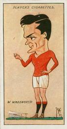 1927 Player's Football Caricatures By Mac #33 Walter Wadsworth Front