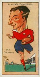 1927 Player's Football Caricatures By Mac #50 Bernard Turnbull Front