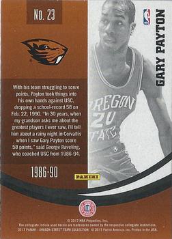 2017 Panini Oregon State Beavers #23 Gary Payton Back