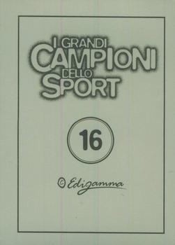1997 I Grandi Campioni Dello Sport Stickers (Italian) #16 Jesse Owens Back