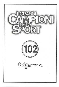1997 I Grandi Campioni Dello Sport Stickers (Italian) #102 George Foreman Back