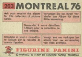 1976 Panini Montreal 76 #203 Mexico Soccer Team Back