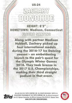 2018 Topps U.S. Olympic & Paralympic Team Hopefuls - Bronze #US-24 Zachary Donohue Back