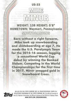 2018 Topps U.S. Olympic & Paralympic Team Hopefuls - Bronze #US-33 Mike Minor Back