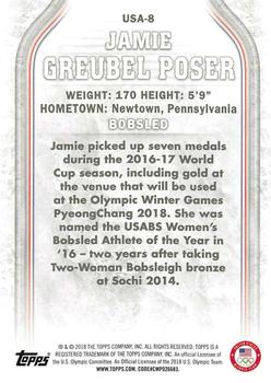 2018 Topps U.S. Olympic & Paralympic Team Hopefuls - Bronze #USA-8 Jamie Greubel Poser Back