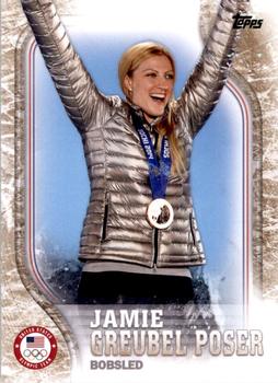 2018 Topps U.S. Olympic & Paralympic Team Hopefuls - Gold #USA-8 Jamie Greubel Poser Front