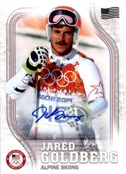 2018 Topps U.S. Olympic & Paralympic Team Hopefuls - Autographs U.S. Flag #US-2 Jared Goldberg Front