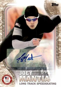 2018 Topps U.S. Olympic & Paralympic Team Hopefuls - Autographs Gold #US-40 Joey Mantia Front