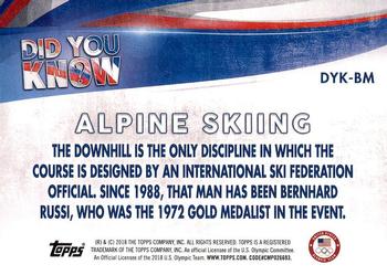 2018 Topps U.S. Olympic & Paralympic Team Hopefuls - Did You Know? #DYK-BM Bode Miller Back