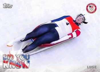 2018 Topps U.S. Olympic & Paralympic Team Hopefuls - Did You Know? #DYK-EH Erin Hamlin Front