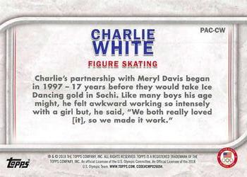 2018 Topps U.S. Olympic & Paralympic Team Hopefuls - For Pride and Country #PAC-CW Charlie White Back