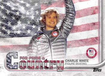 2018 Topps U.S. Olympic & Paralympic Team Hopefuls - For Pride and Country #PAC-CW Charlie White Front