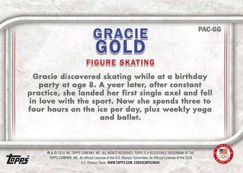 2018 Topps U.S. Olympic & Paralympic Team Hopefuls - For Pride and Country #PAC-GG Gracie Gold Back
