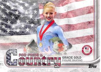 2018 Topps U.S. Olympic & Paralympic Team Hopefuls - For Pride and Country #PAC-GG Gracie Gold Front