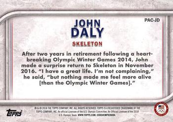 2018 Topps U.S. Olympic & Paralympic Team Hopefuls - For Pride and Country #PAC-JD John Daly Back