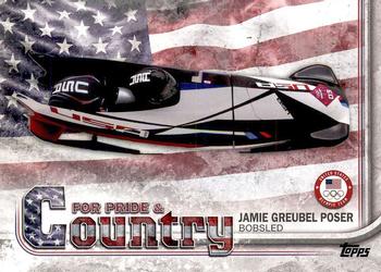 2018 Topps U.S. Olympic & Paralympic Team Hopefuls - For Pride and Country #PAC-JP Jamie Greubel Poser Front