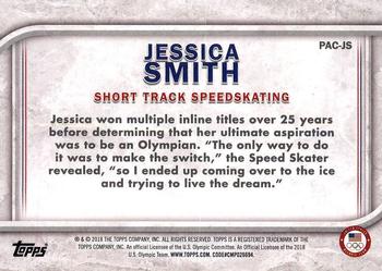 2018 Topps U.S. Olympic & Paralympic Team Hopefuls - For Pride and Country #PAC-JS Jessica Smith Back