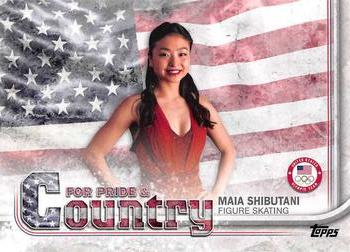 2018 Topps U.S. Olympic & Paralympic Team Hopefuls - For Pride and Country #PAC-MS Maia Shibutani Front
