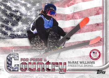 2018 Topps U.S. Olympic & Paralympic Team Hopefuls - For Pride and Country #PAC-MW McRae Williams Front