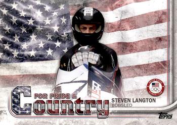 2018 Topps U.S. Olympic & Paralympic Team Hopefuls - For Pride and Country #PAC-SL Steven Langton Front