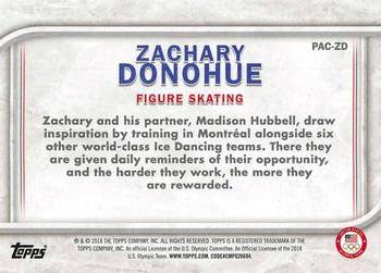 2018 Topps U.S. Olympic & Paralympic Team Hopefuls - For Pride and Country #PAC-ZD Zachary Donohue Back