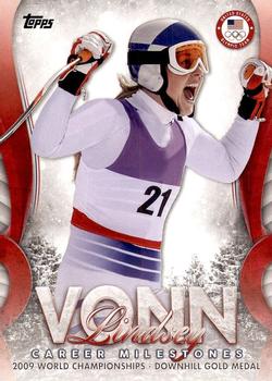 2018 Topps U.S. Olympic & Paralympic Team Hopefuls - Lindsey Vonn Career Milestones #LV-6 Lindsey Vonn Front