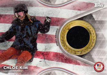 2018 Topps U.S. Olympic & Paralympic Team Hopefuls - Team USA Memorabilia Pieces #TMC-CK Chloe Kim Front
