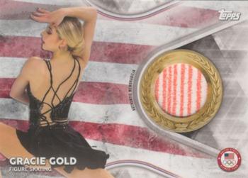 2018 Topps U.S. Olympic & Paralympic Team Hopefuls - Team USA Memorabilia Pieces #TMC-GG Gracie Gold Front
