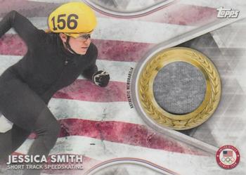 2018 Topps U.S. Olympic & Paralympic Team Hopefuls - Team USA Memorabilia Pieces #TMC-JT Jessica Smith Front
