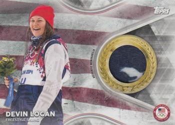 2018 Topps U.S. Olympic & Paralympic Team Hopefuls - Team USA Memorabilia Pieces - Silver #TMC-DL Devin Logan Front