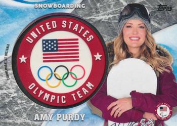 2018 Topps U.S. Olympic & Paralympic Team Hopefuls - ISOC Insignia Commemorative Relics #ICR-AP Amy Purdy Front